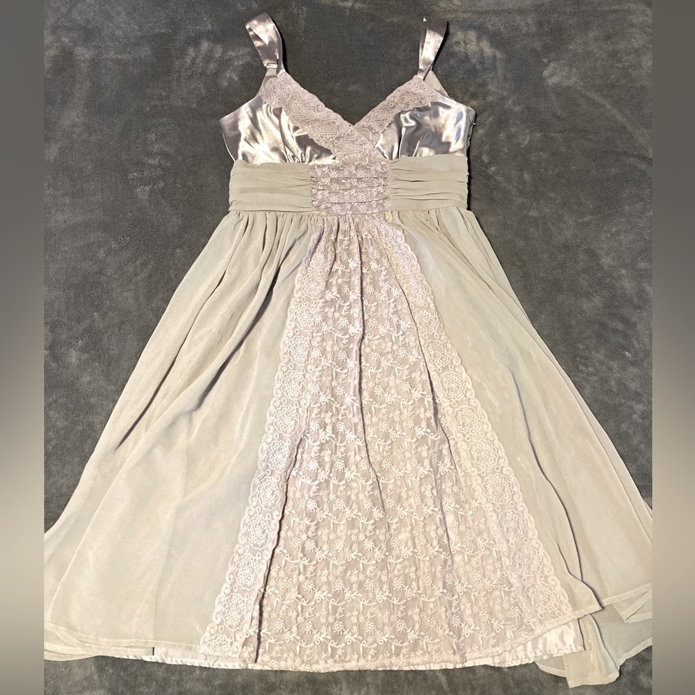 Silver and grey dress!